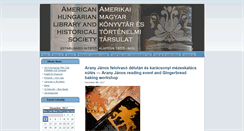 Desktop Screenshot of americanhungarianlibrary.org